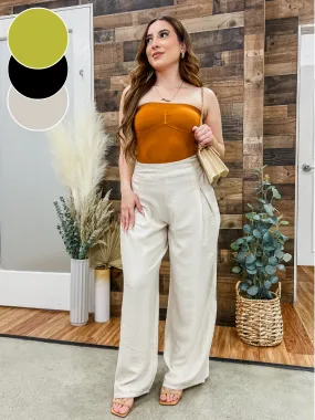 Rebecca Linen High Waist Pants